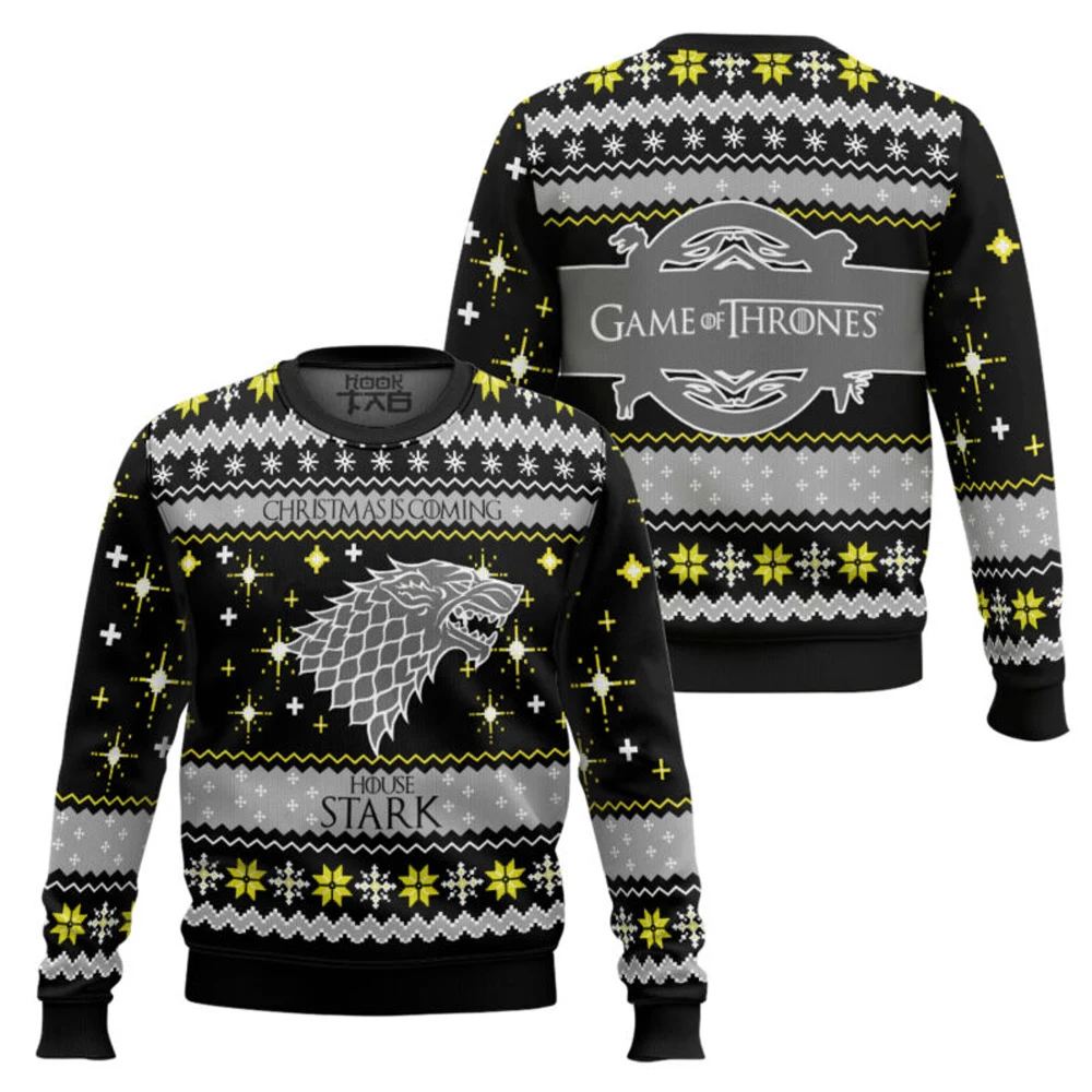 Christmas Is Coming Game Of Thrones Ugly Christmas Sweater Funny Holiday Party Pullover Plus Size Sweater for Xmas Gift 2026