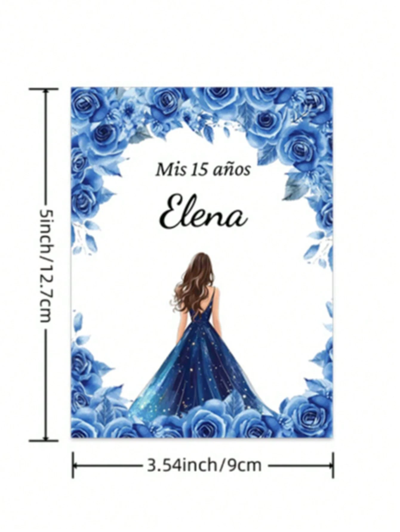 18 36pcs Personalized Wine Bottle Labels 15th Birthday Party Crown Decor Graphic Print