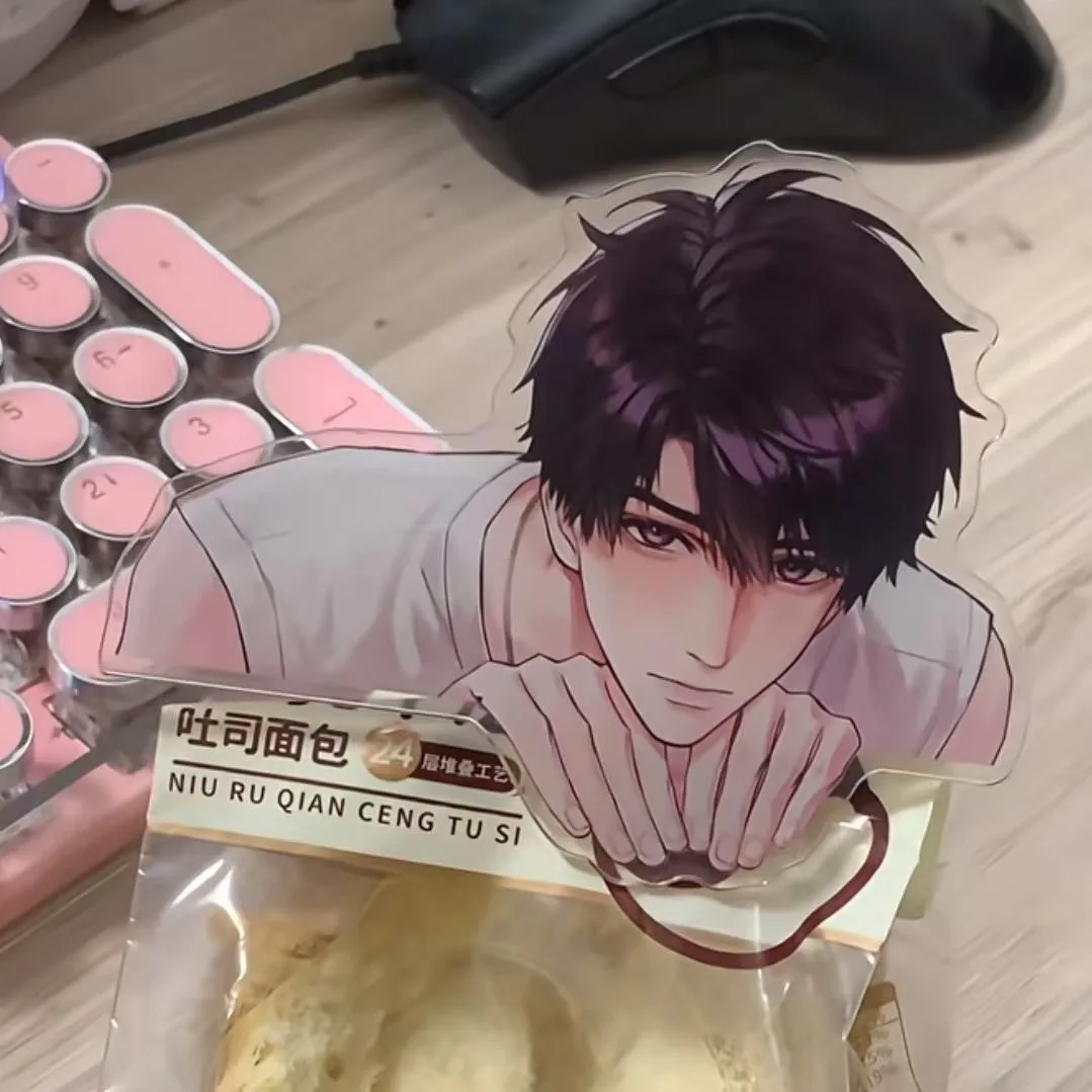 Game Love and Deep Space Caleb High Beauty Role Playing Acrylic PP Clip Decoration Snack Sealing Note Clip Desktop Ornament Gift