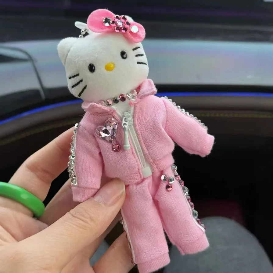 スポーツマンハローキティぬいぐるみキーホルダーペンダントかわいい甘いバッグ通学人形人形装身具ピンクアクセサリーギフト