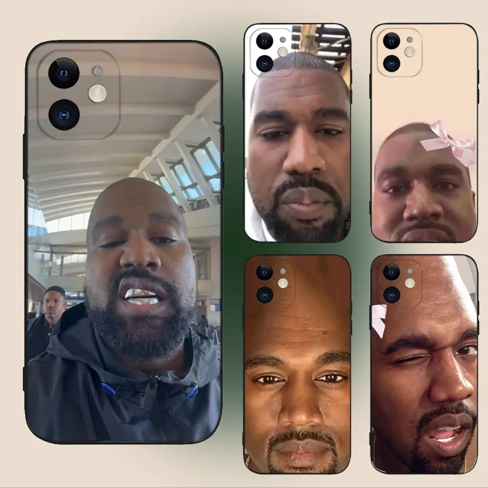 Cantante Kanye West Ye funda de teléfono para iPhone 17 16 15 11 12 14 13 Pro Max Mini X XS XR 7 Plus 16E Air Fundas suaves a prueba de golpes