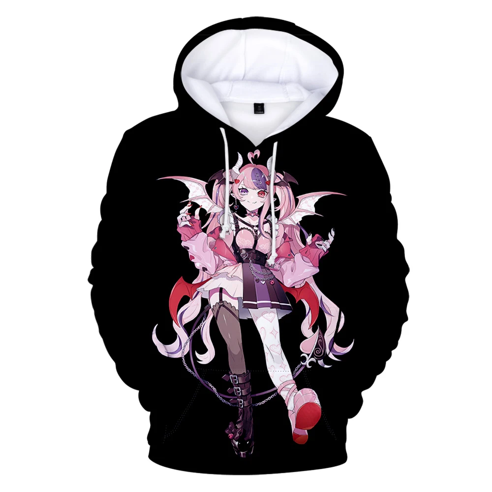 

2023 new ololive VTuber Ironmouse Hoodie Long Sleeve Women Men Hooded Sweatshirt Harajuku Streetwear Casual Style 3D Clothing