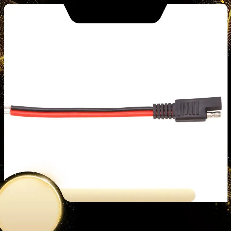 

10PCS 15CM SAE 2 Pin Quick Connector Disconnect Plug 14AWG SAE Extension Cable Wire Harness For Motorcycle Solar Panel