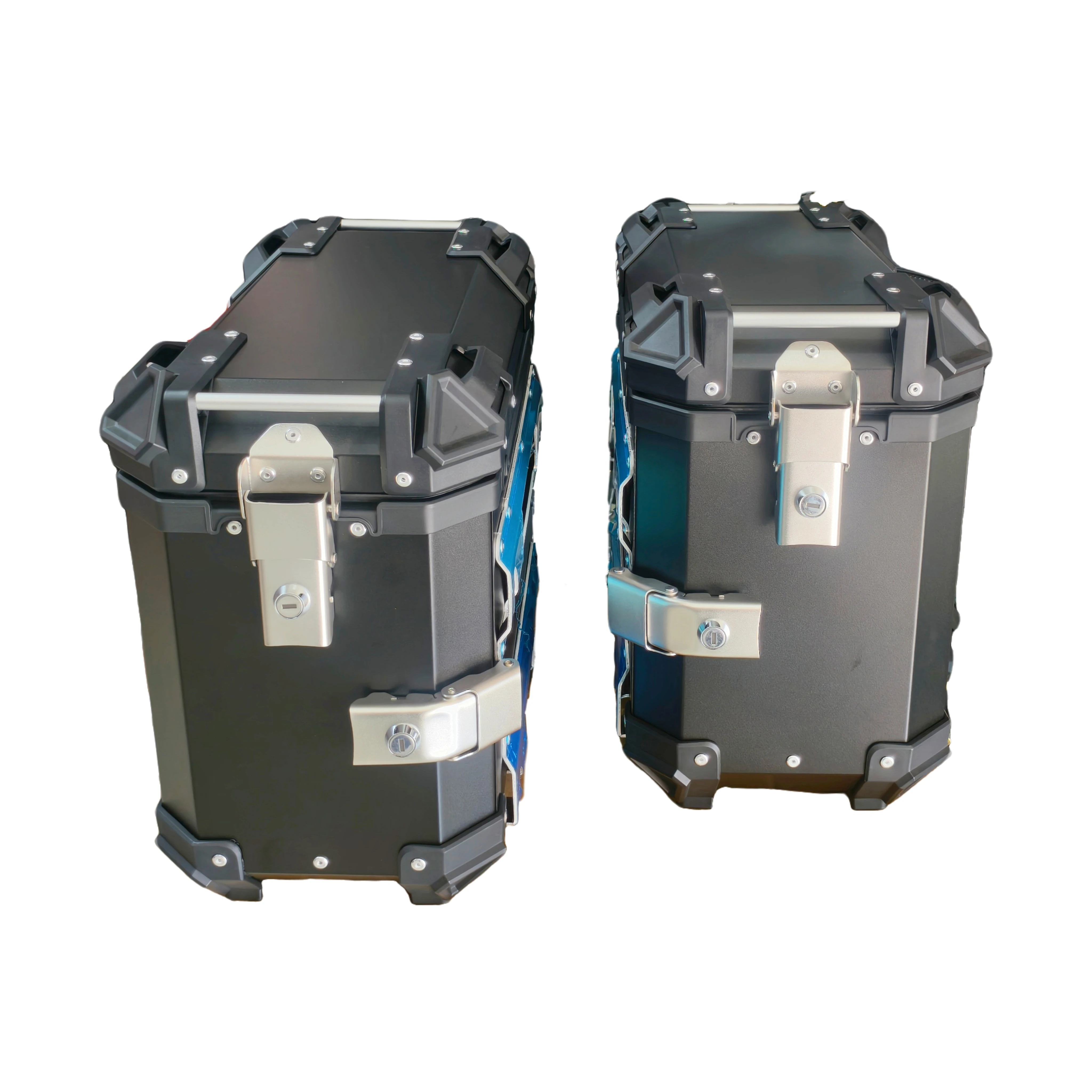 

35L Black Luggage Compartment Aluminum Alloy Side Box Motorcycle Saddle Box Tail Box