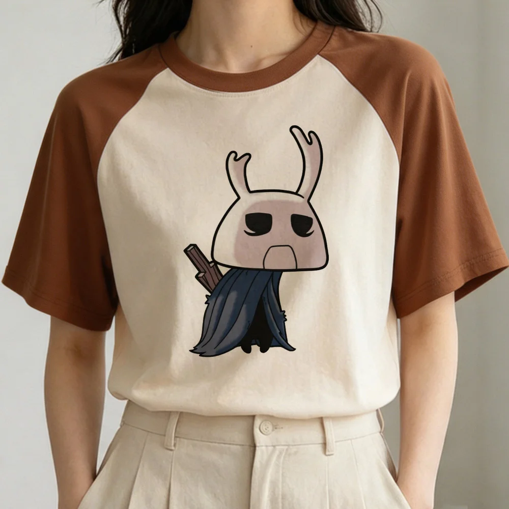 Hollow Knight top tees femme Psychedelic vintage party tshirt baddie scene  emo anime cheap