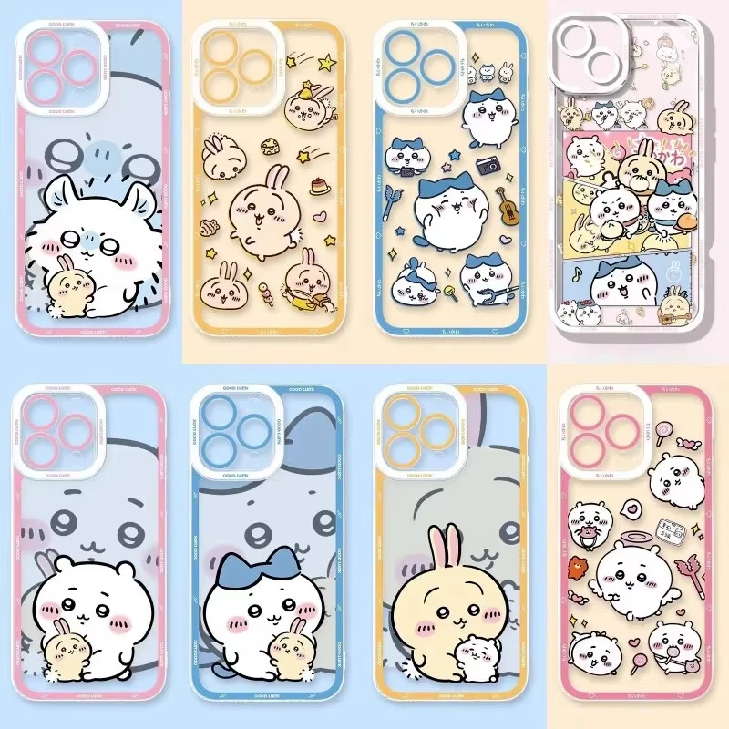 C-Chiikawas Clear Case for Samsung Galaxy S25 S24 S23 S22 S21 Ultra Plus S20 FE A73 5G A72 A71 4G A5