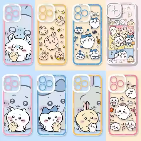 C-Chiikawas Clear Case for Samsung Galaxy S25 S24 S23 S22 S21 Ultra Plus S20 FE A73 5G A72 A71 4G A56 A55 A54 5G A52 Soft Cover