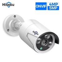 Hiseeu 5MP POE IP ONVIF Audio Record CCTV Camera 3.6mm Lens Waterproo Security Surveillance Camera  P2P Video Home for POE NVR