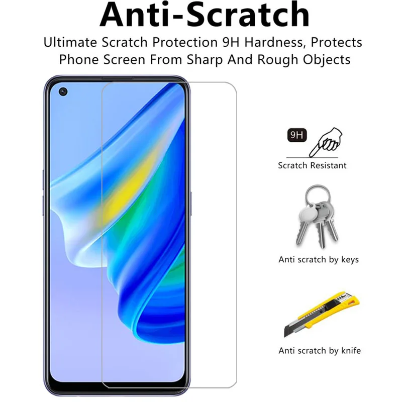 حافظة هاتف من الزجاج المقسى لهاتف oppo a95 4g 5g على oppoa95 a 95 95a 4 5 g a954g a955g غطاء خلفي 360 واقي opp Opp oppa appo