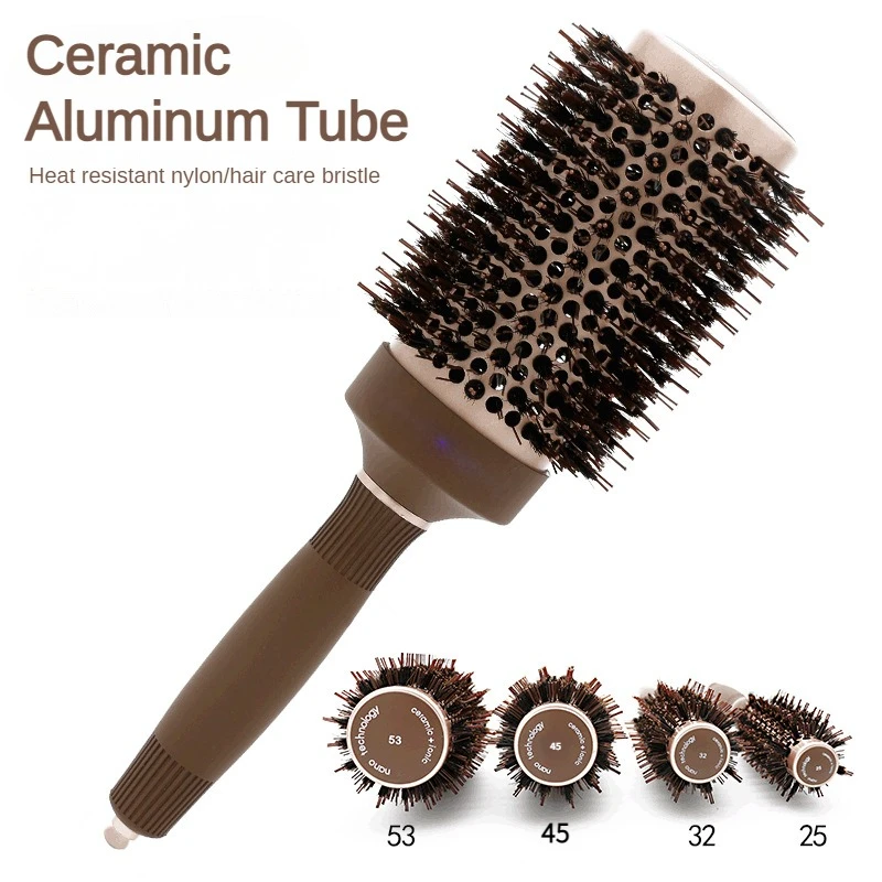 Curling Comb Professional Anti Static Hair Combs High Temperature Resistant Aluminum Tube Ceramic Comb Salon Tools