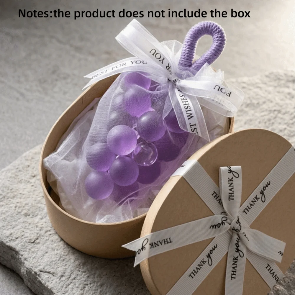Mild Grape Scent Grape Soap Bar Deep Clean Hydrating Nourish Decorative Soap Smooth Texture Repair Dryness Handmade Soap