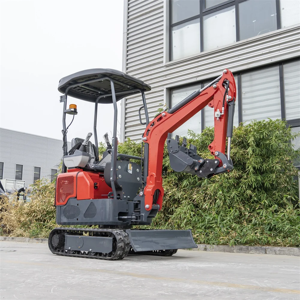 For HIGHTOP HT12 Mini Digger for Road Construction 7.6KW CE EPA Certification Superior Crawler Excavator Engine