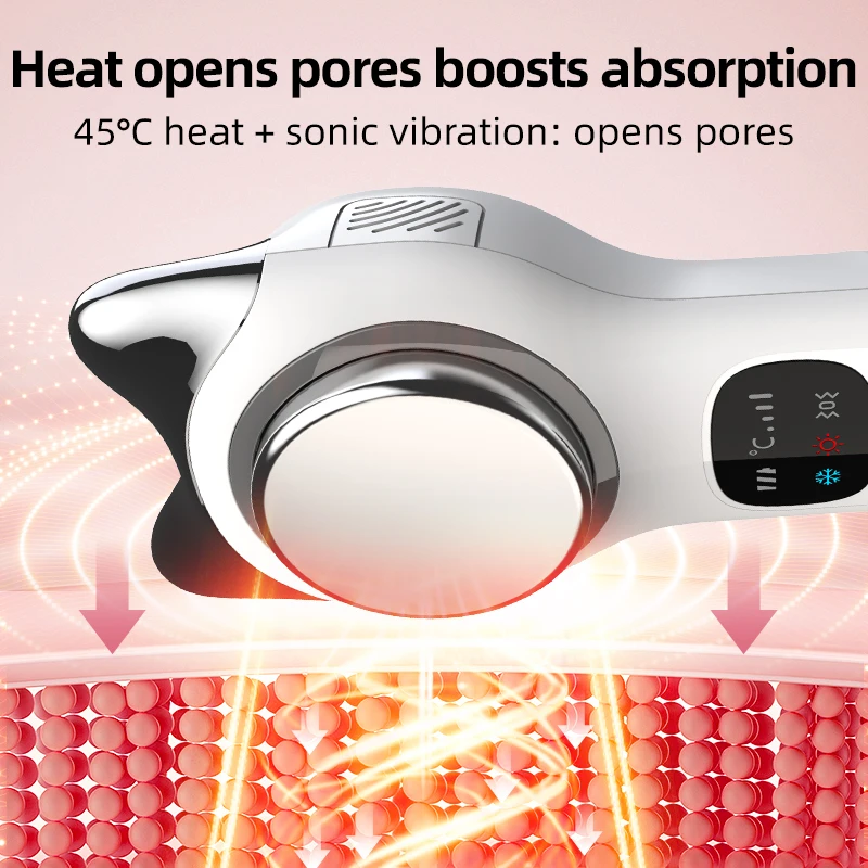 最新の冷温両用アイフェイススキン若返りしわ除去アイスハンマーホットコールドコンプレススキンケア美容機器