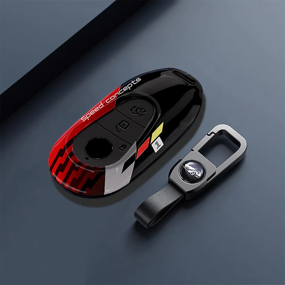 

Чехол для дистанционного ключа автомобиля из АБС-пластика, брелок для Mercedes Benz 2022 C S Class W206 W223 C260 C300 S400 S450 S500 Maybach, защита корпуса