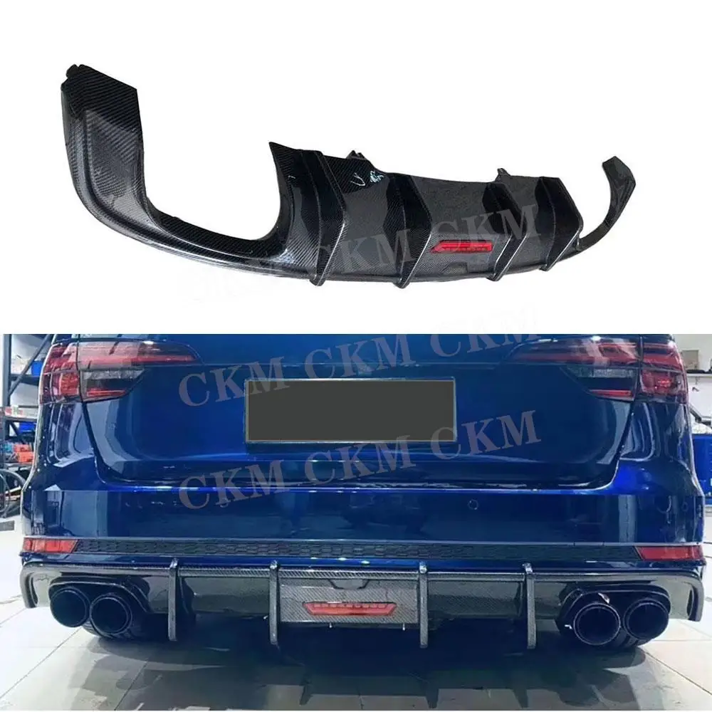 

Carbon Fiber Rear Bumper Diffuser Lip Spoiler Accessories for Audi A4 2019 Station Wagon Avant Car Back Plate Bodykits