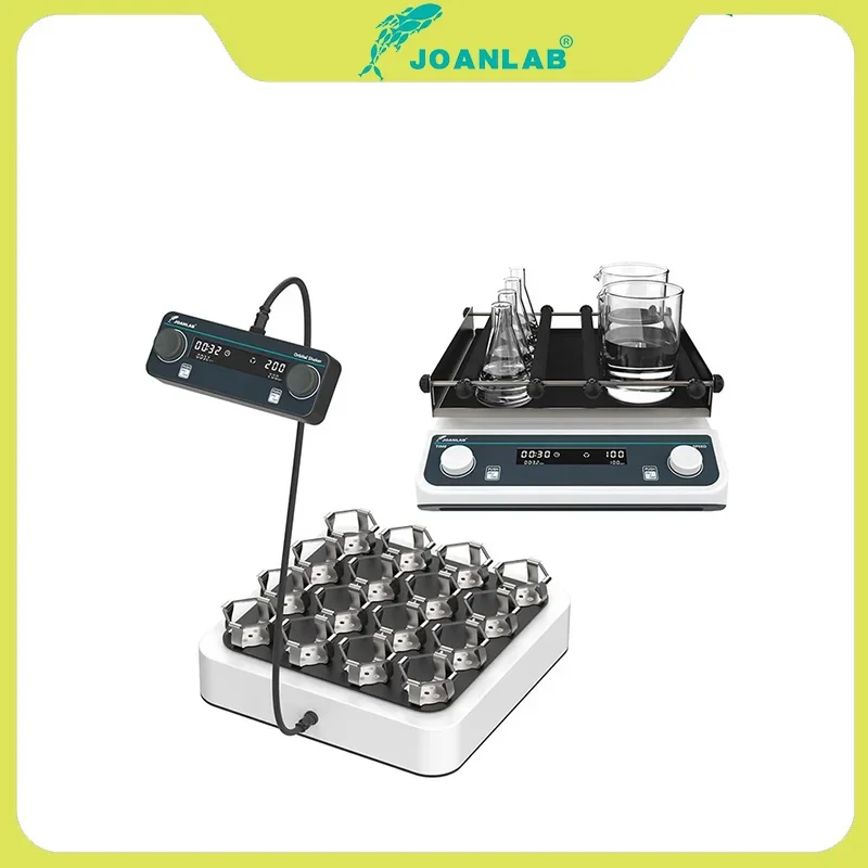 JOANLAB Split-Type Orbital Shaker 40-200RPM Adjustable Speed Lab Rotating Circular Shaker with Timer for Cell Culture