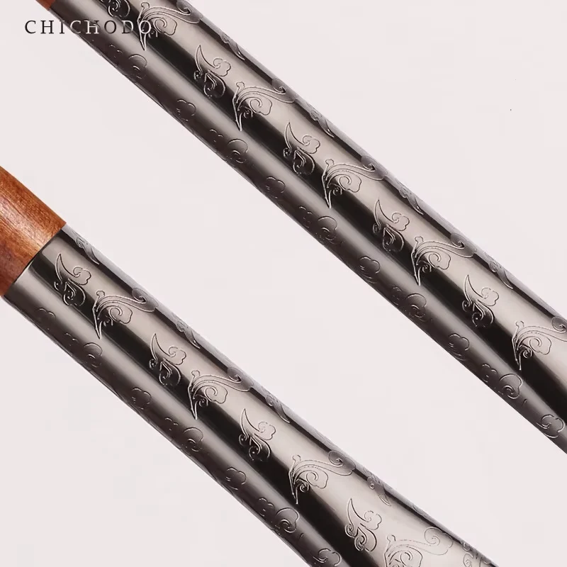 CHICHODO Косметическая кисть-лазерная резная трубка с рисунком облаков кисти для макияжа-кисть смешивания козьего Фото №2