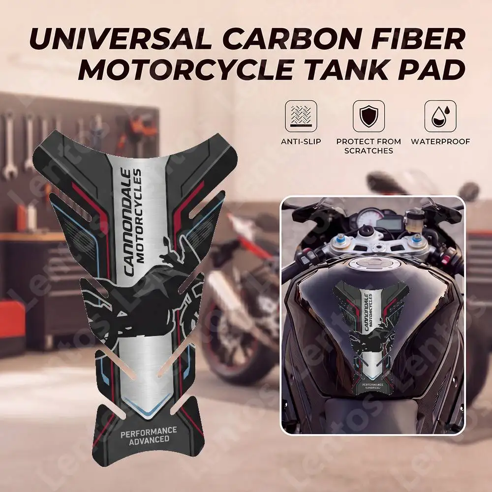

For Cannondale Moto Fishbone Tank Protector Sticker Rubber Anti Slip Decals