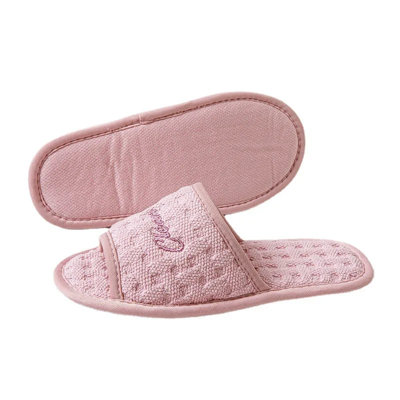 Cotton Soft Sole Silent Slippers Exposed Toes Neutral Comfortable   Minimalist Slippers indoor zapatos mujer home cotton shoes