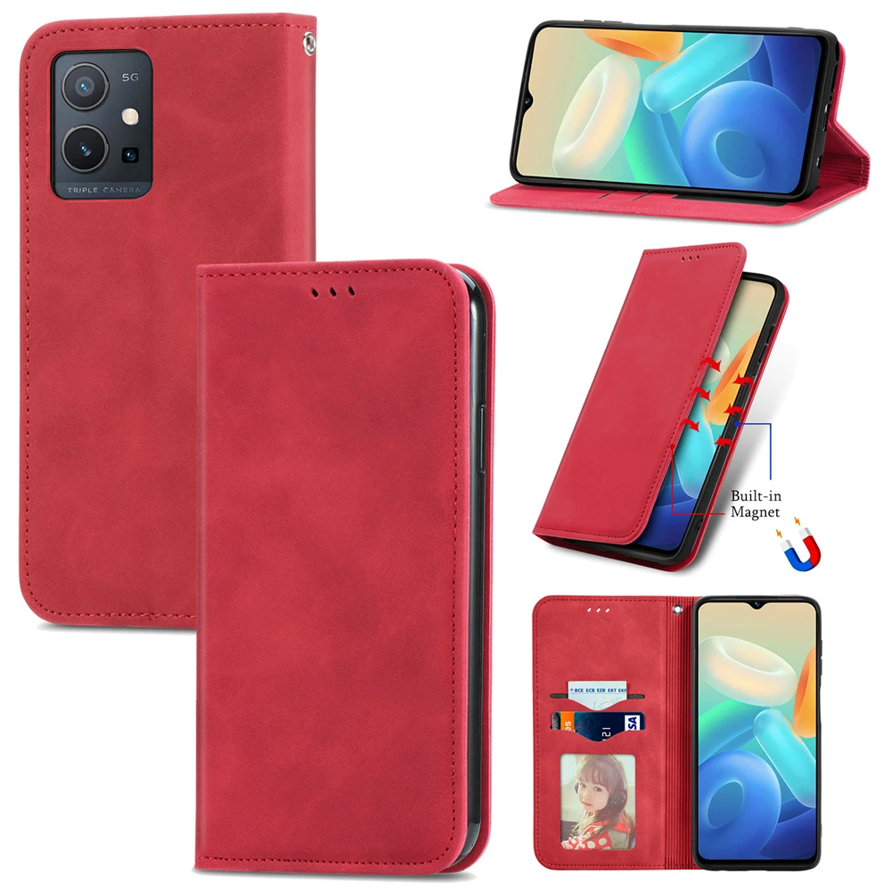 For Oppo REALME C30 C20 Case Suede Business Fresh Leather Wallet V20 C11 2021 Cases For Realme Narzo 30 5G Anti-fall Flip Cover