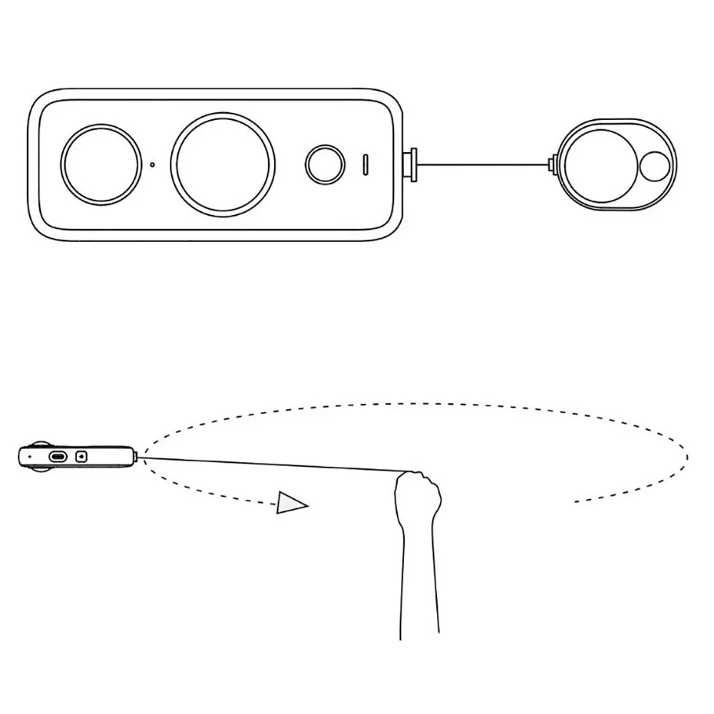 Originale Mini Bullet Time Rope Box Per Insta360 X5 X4 X3 X2 ONE R RS ONE X ONE Accessori per fotocamera bullet time tascabile