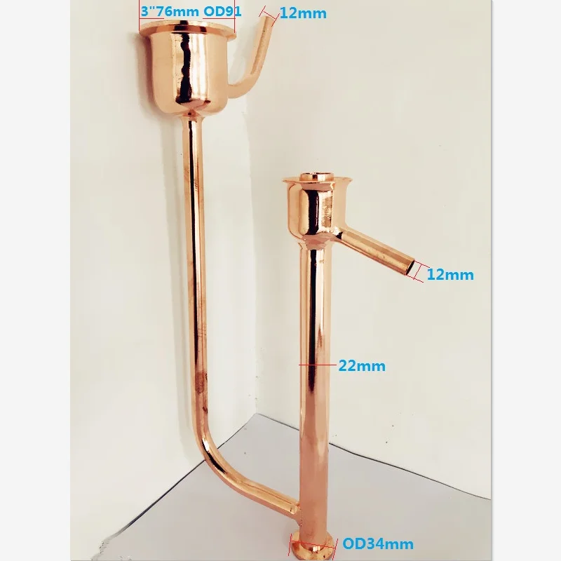 

Медный корпус попугая, верхний адаптер 3 дюйма (76 мм) OD91, соединение с тройным зажимом, соединение с тройным зажимом менее 22 мм OD34