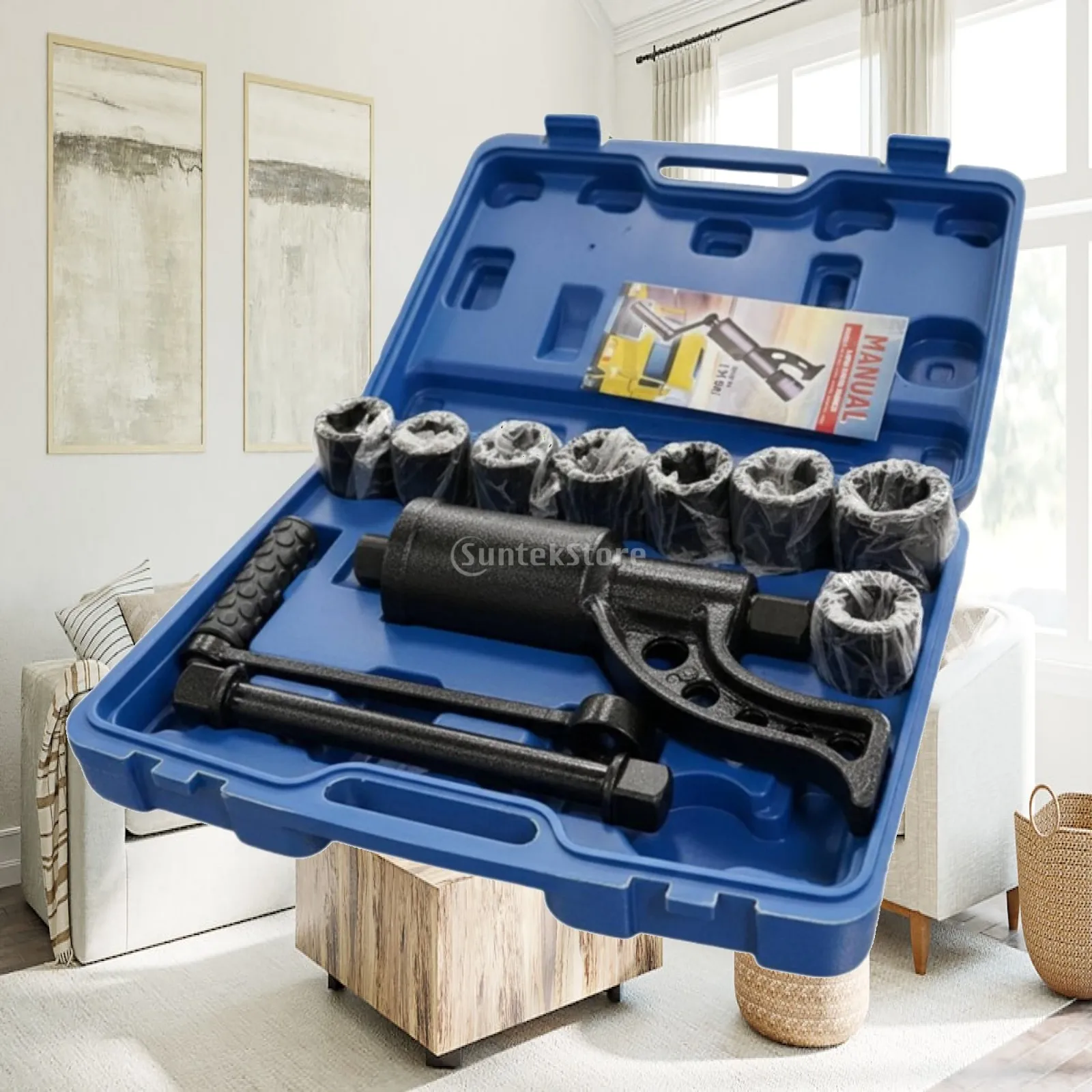 Chrome Steel Manual Wrench for Truck Wheel Service with Torque Multiplier and Extension Bar