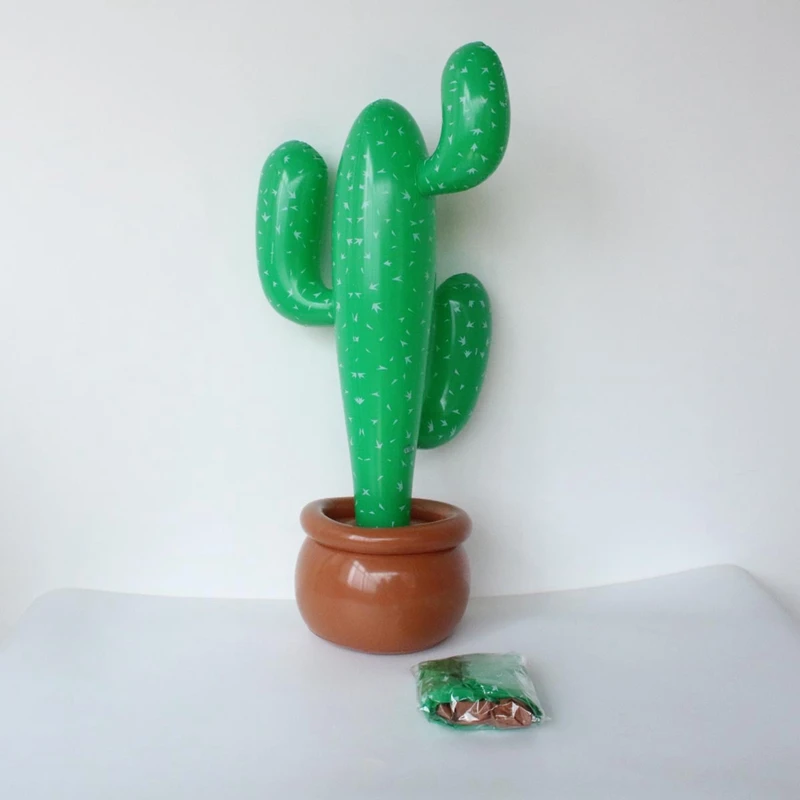 FBIL-2Pcs leve ar inflável cactus coqueiro casa piscina festa ao ar livre decoração adereços decoração de árvore inflável