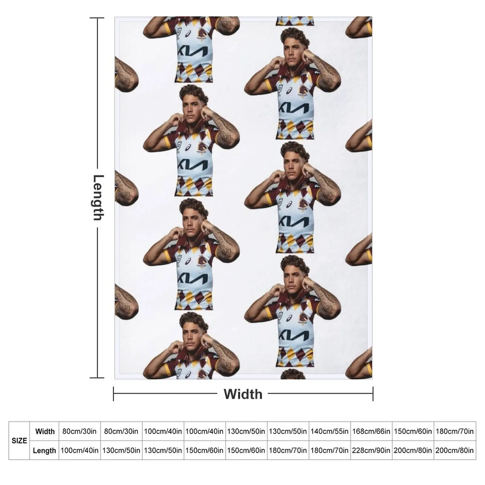 Reece Walsh Broncos hot photo jersey Throw Blanket Thermal Large Luxury St Warm Hair heavy to sleep Blankets