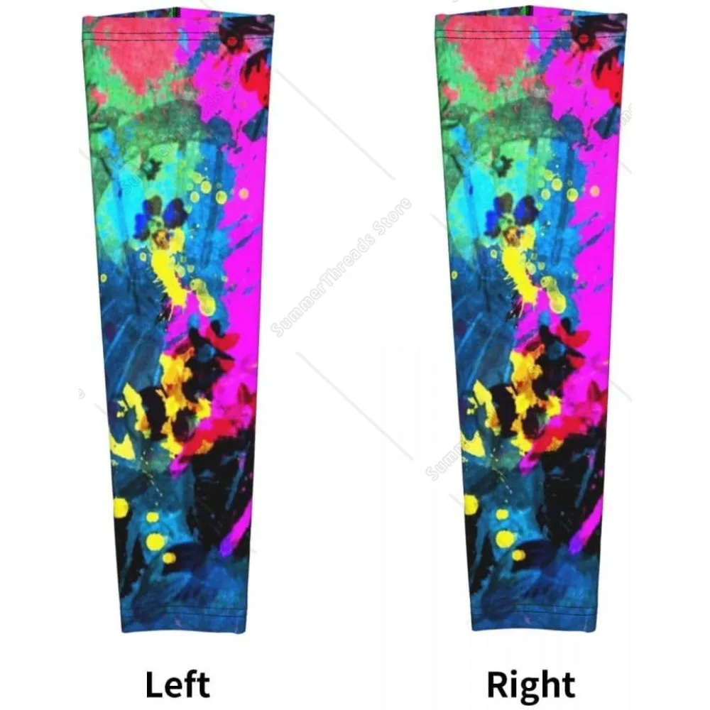 Manicotti colorati Graffiti Manicotti protettivi UV di sicurezza Manicotto di compressione del braccio