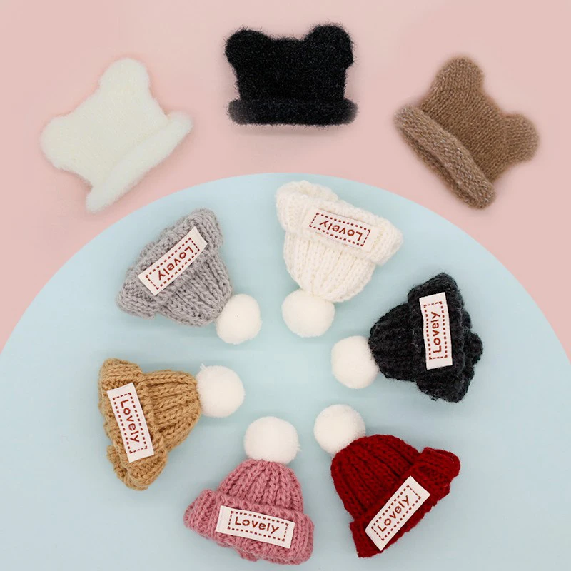 YESTRAY Bjd Doll Accessories 1/12 Clothes Fashion Knit Hats For Obitsu11 Molly P9 Gsc Ymy Dolls Clothes Kawaii Cotton Thread Hat