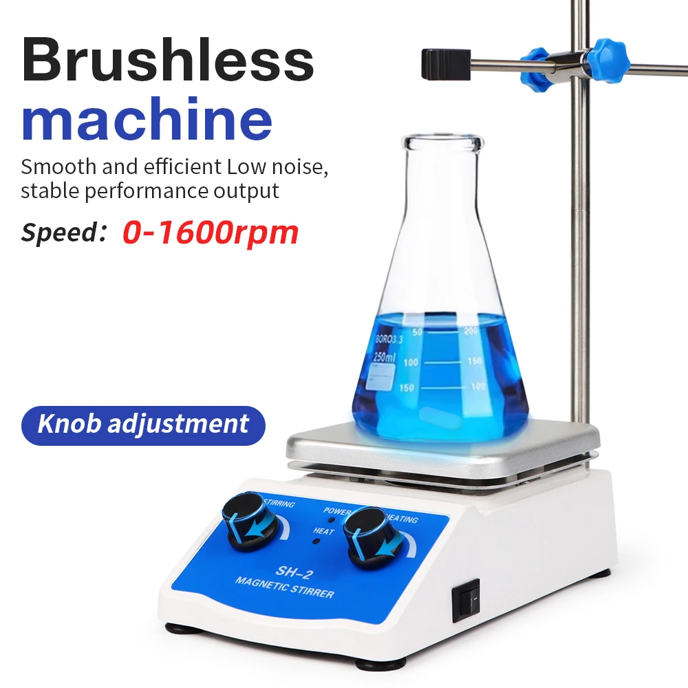 Heating Magnetic Stirrer Mixer 1000ml Mixing Machine Adjustable Laboratory Hot Plate Magnetic Stirrator Liquid Magnetic Mixer