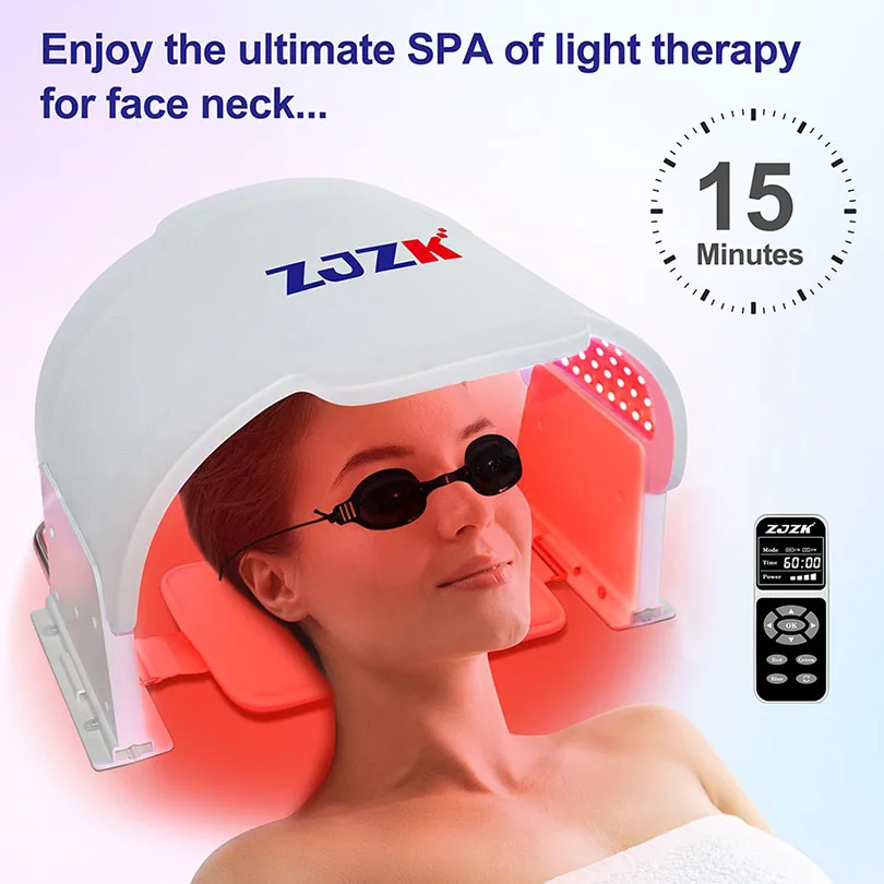 7 Lights Soft Silicone Red Light Therapy Face Led Mask for Face Profesional Care Rejuvenation and Acne Treatment 990 Beads