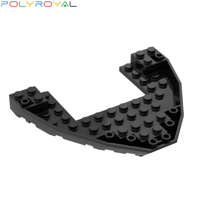 POLYROYAL Building Blocks Technology parts 12x10x1 bow and stern deck moc 1 PCS Educational toy for children 47404