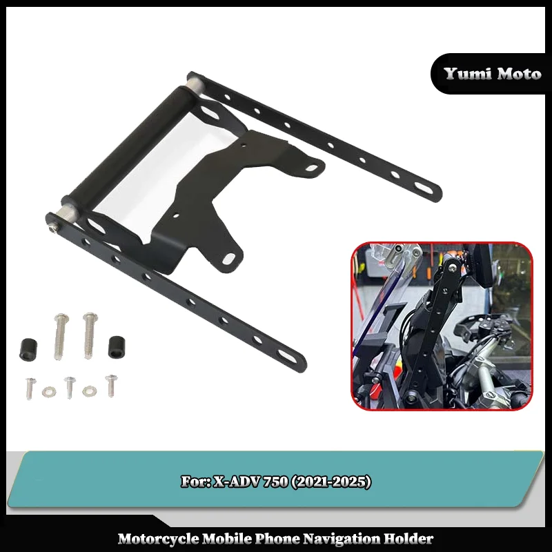 

Motorcycle Metals Accessories Navigation Bracket Holder Black For Honda XADV750 X-ADV750 XADV 750 X-ADV 750 xadv750 2021-2025