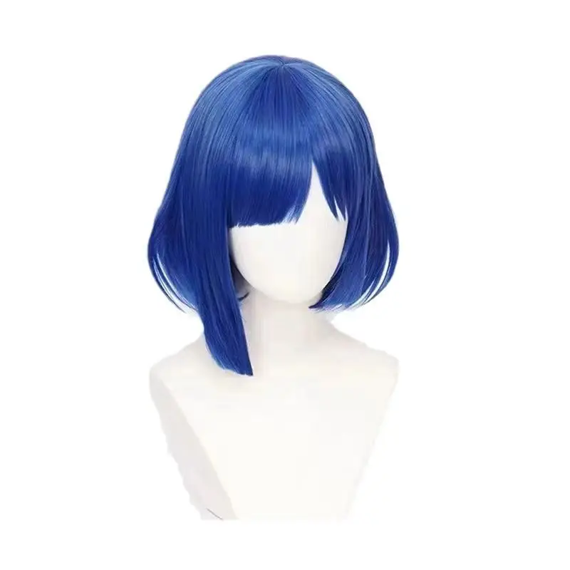 Parrucca cosplay anime onely Rolling - Capelli corti blu Mizuho Yamada, leggera e per lo styling, parrucca di personaggi per i fan dell'ACG