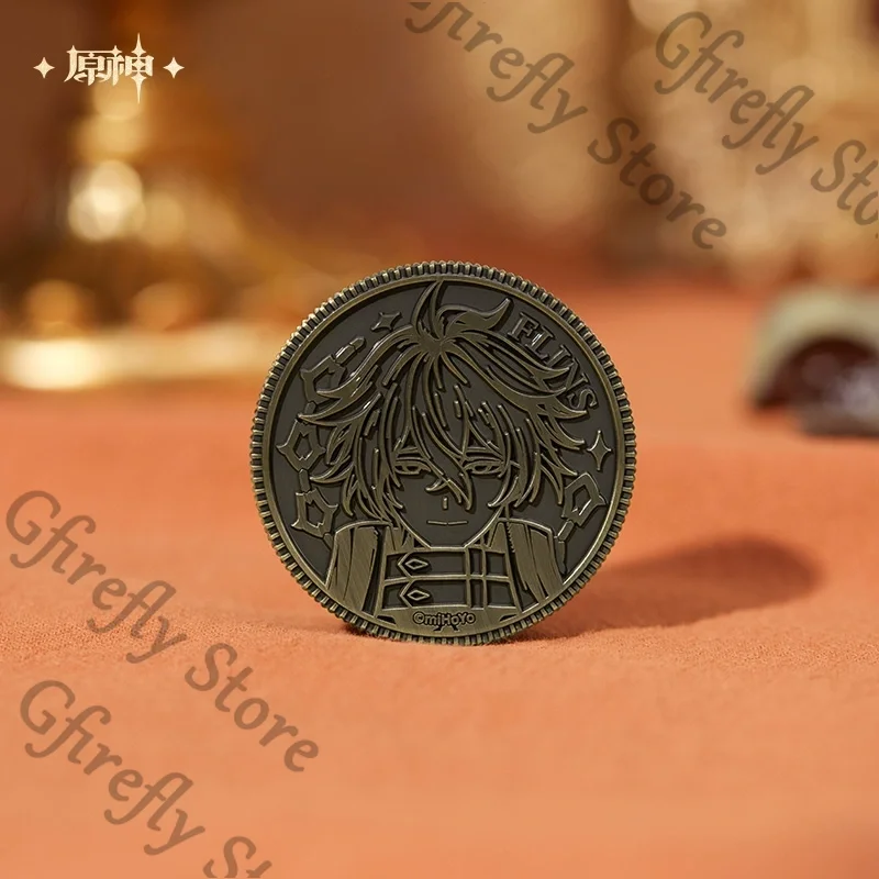

Genshin Impact Kyryll Chudomirovich Flins Decision Coin Necklace Set Limited Legal Edition Genuine Peripheral Ornament Xmas Gift