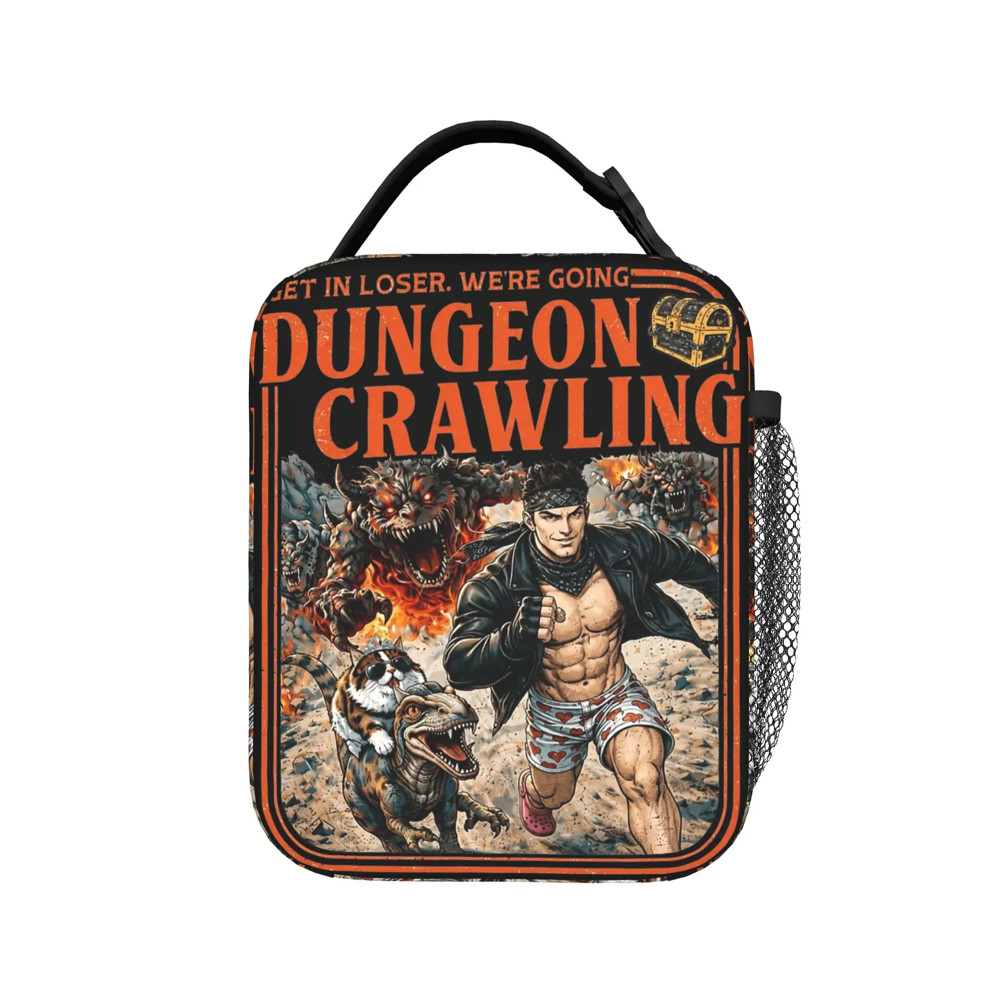 Dungeon Crawler Carl Crawling Sci-Fi Carl Princess Donut Thermal Insulated Lunch Bag for Food Bag Thermal Cooler Lunch Boxes
