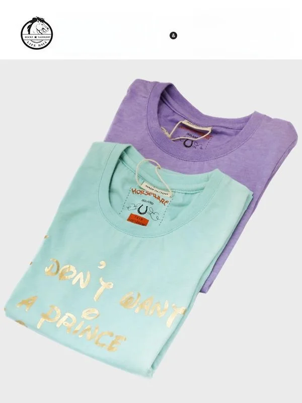 子供用ラウンドネック通気性馬tシャツ乗馬夏服馬具hw8502騎士装備乗馬用品