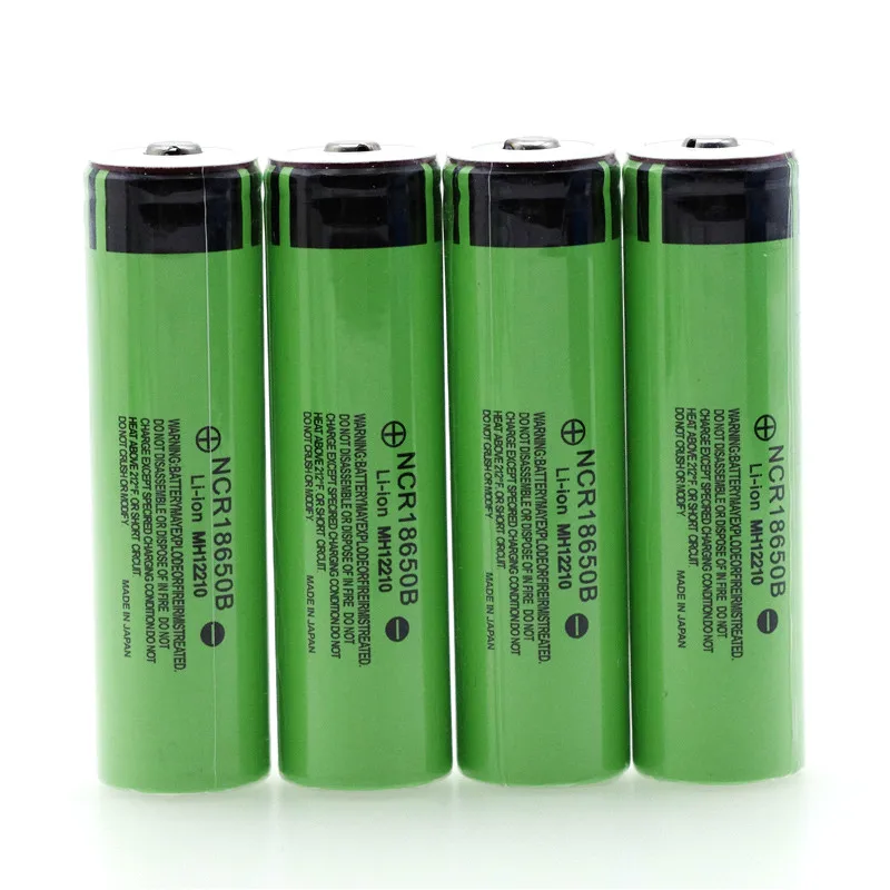 New Original 18650 3.7v 3400 mah Lithium Rechargeable Battery NCR18650B with Pointed(No PCB) For flashlight Fan toys batteries