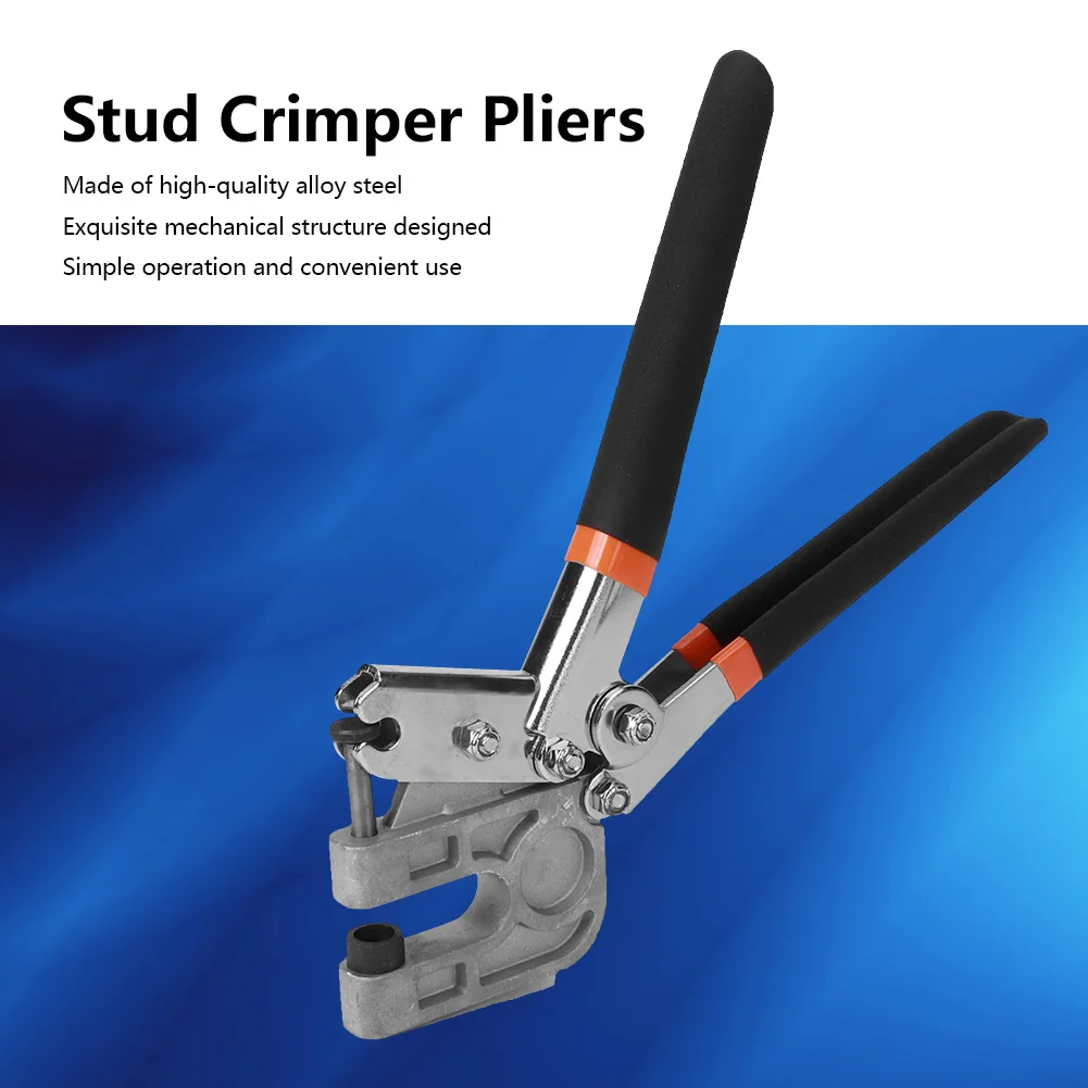 

Handle Stud Crimper Pliers Stud Crimper Stud Crimper Pliers Handheld Alloy Steel Connection European Antu‑Rust 270mm