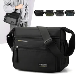Multifunctional Crossbody Bags for Men, Nylon Waterproof Shoulder Bag, Luxury Design, 2025