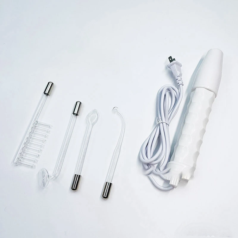 جهاز تجميل محمول عالي التردد 4 في 1، إزالة النمش، العناية ببشرة الوجه، عصا الأشعة، قابس الولايات المتحدة