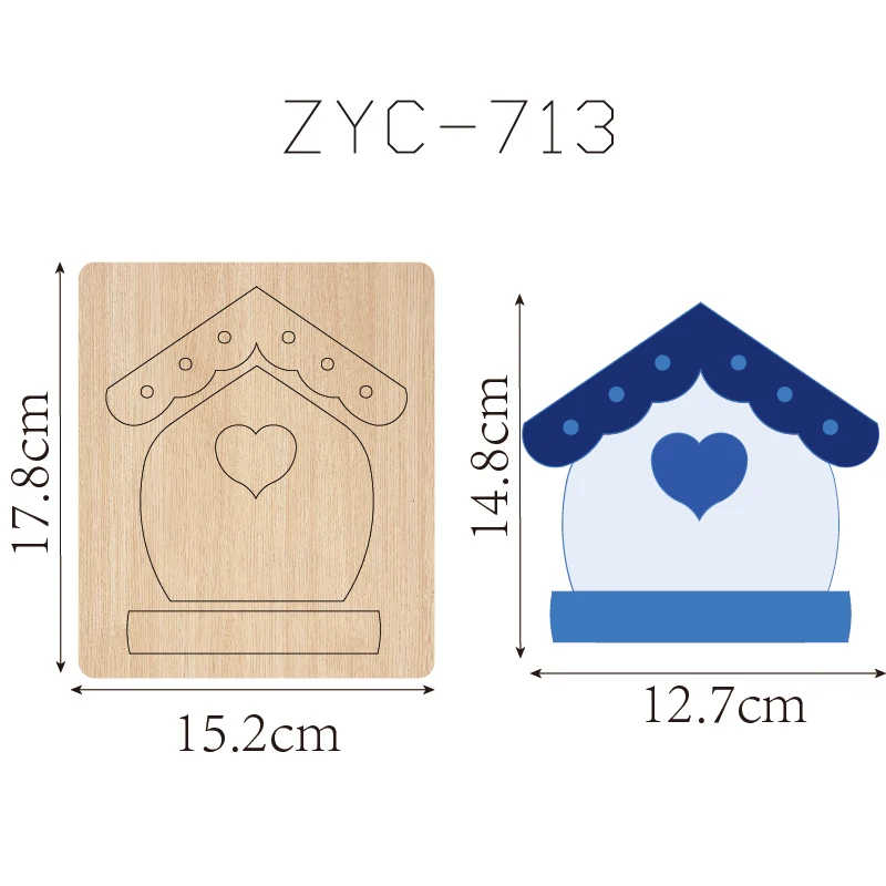 ZYC-713 houten huisvorm geschikt voor stansmachines