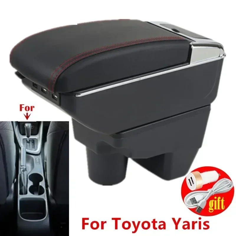 

Central armrest box For Toyota Yaris Armrest box For Toyota Yaris Elegant GR Car Armrest Storage Box 2020-2025 Retrofit