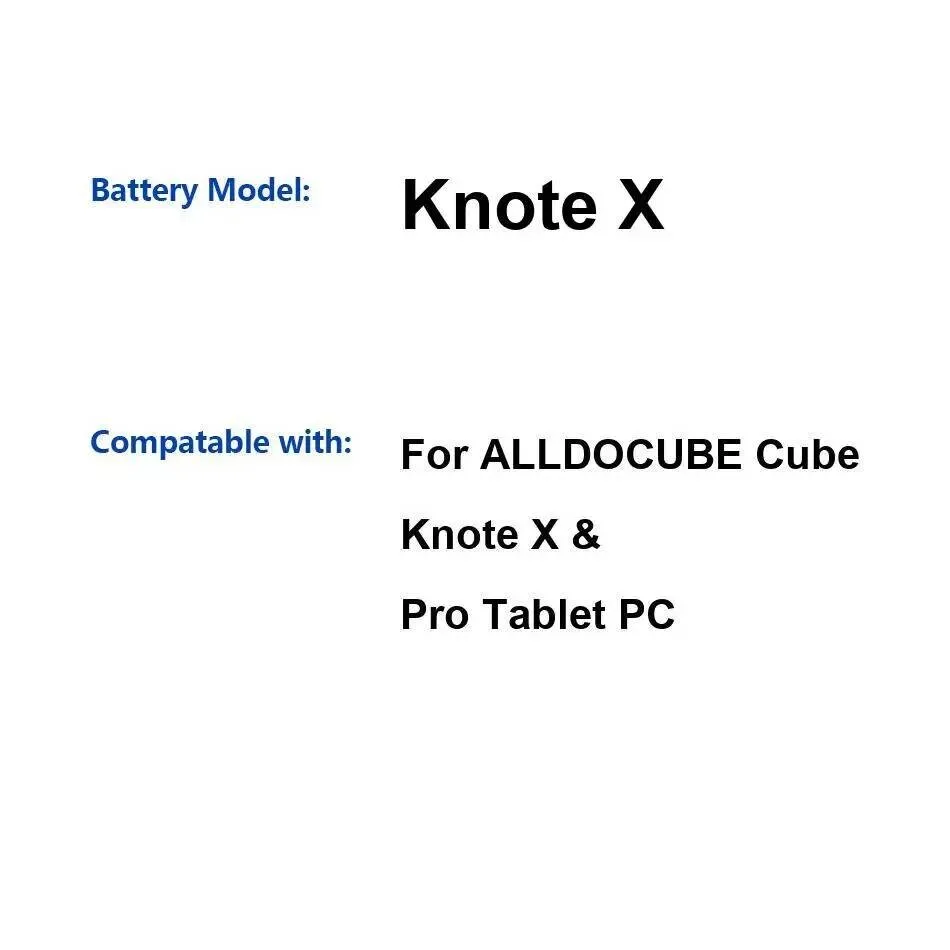 

For Alldocube Cube Knote X & Pro Tablet PC High Performance 5500Mah Battery