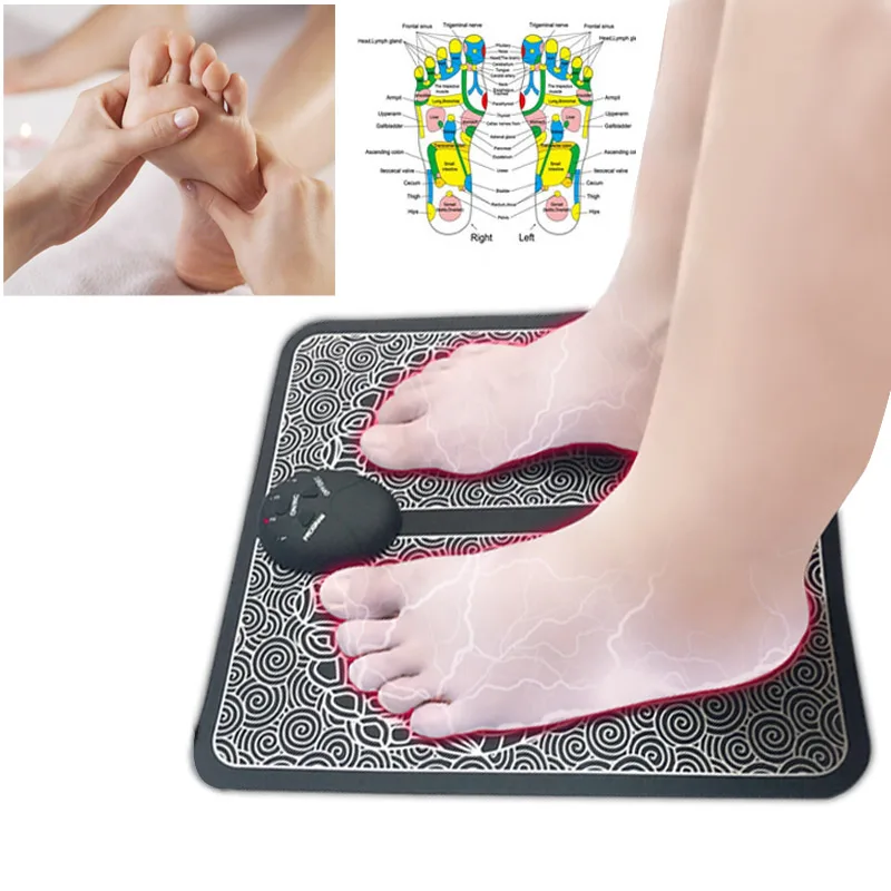 

Relaxation Stimulator Saude EMS Foot Massager Acupuncture Foot Pad Cushion Pulse Massage Mat masajeador muscular Pain Relief