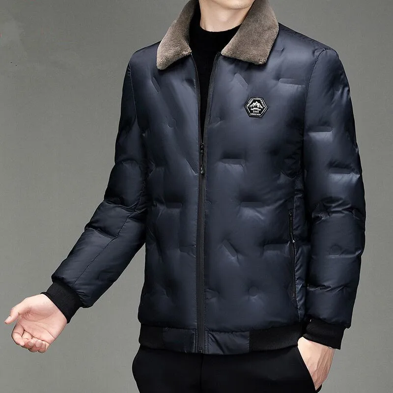 Men Golf Wear 2024 Korea Golf Down Cotton Golf Jacket Men's Golf Clothing Fashion High Quality New Coat Windbreaker