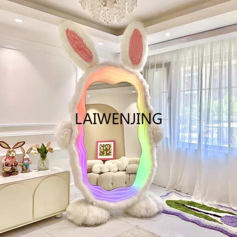 

MJY red glowing rabbit full body wave mirror bedroom dressing oversized magic mirror