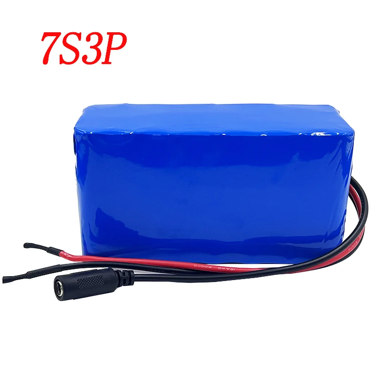 7S3P 24v 14Ah 18650 Li-ion Battery Pack 250W  29.4v 2A Charger Lithium Battery